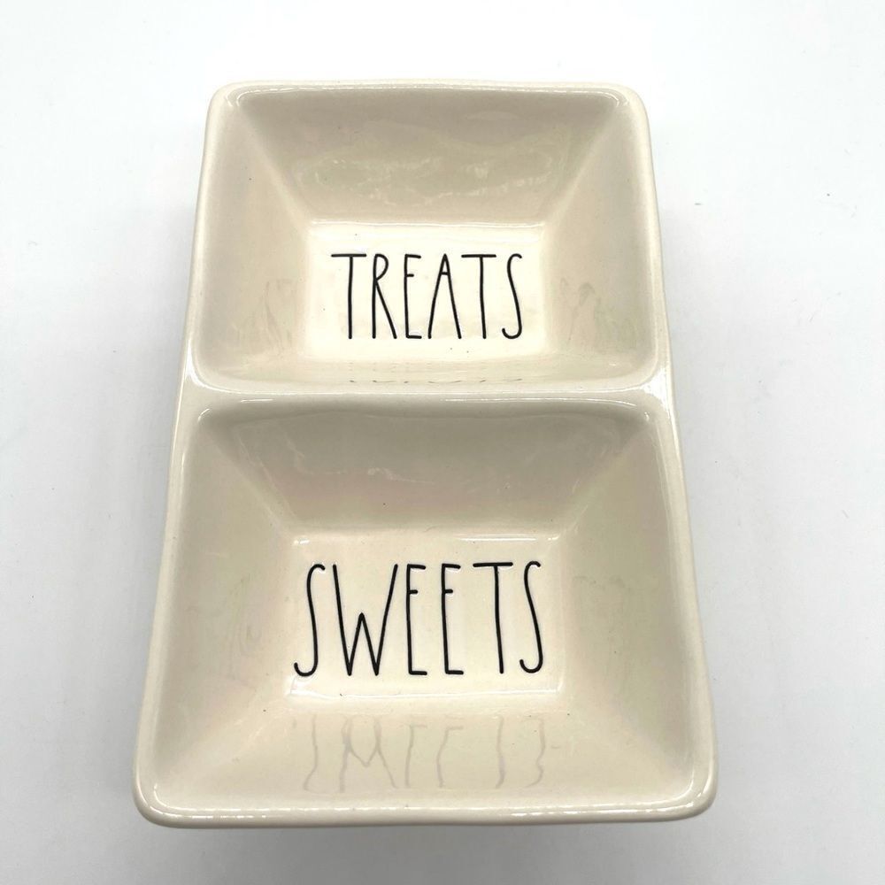 Rae Dunn “TREATS/SWEETS” snack dish